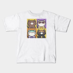 Pixel Cat Tile 001 Kids T-Shirt